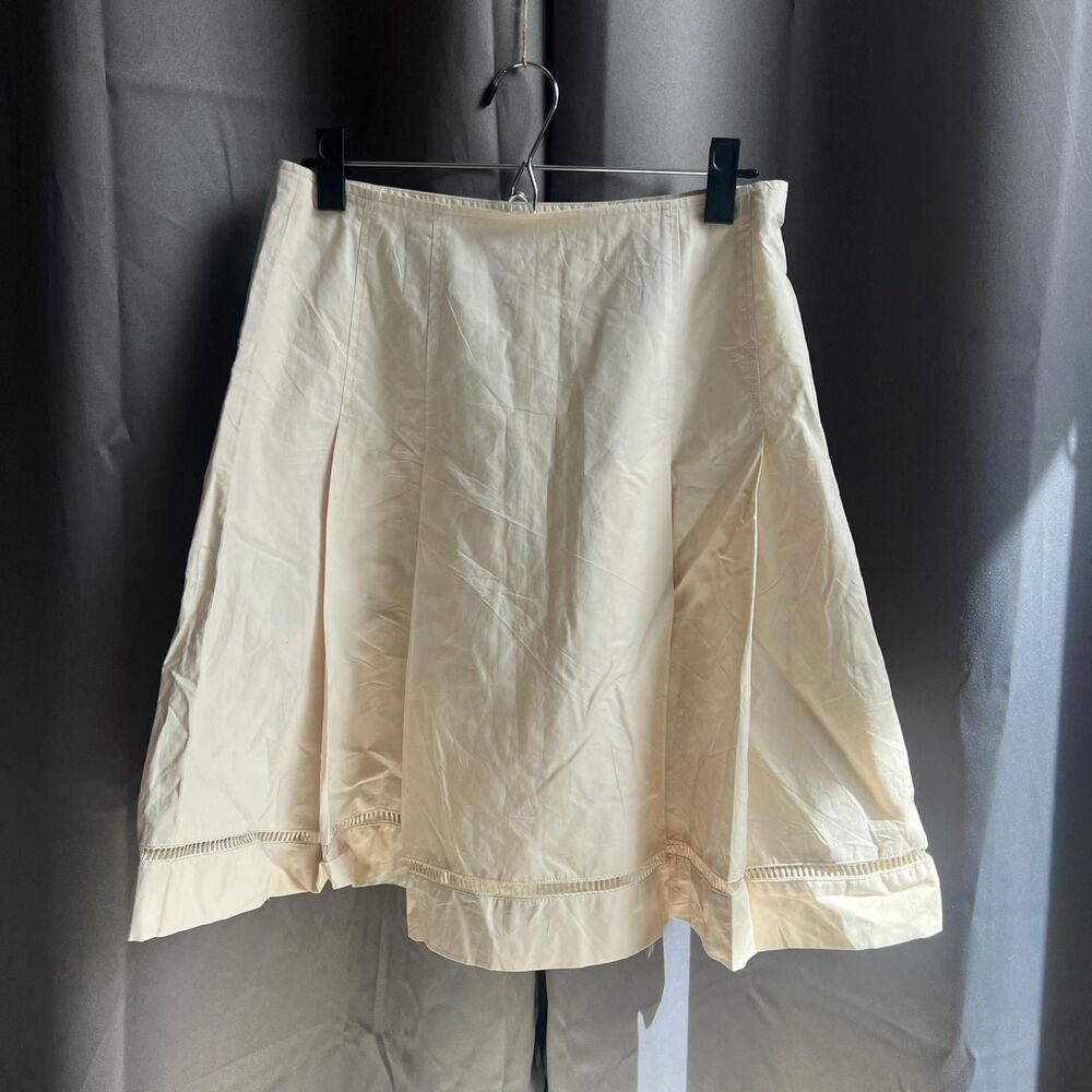 Express Women's Cream and Tan Skirt